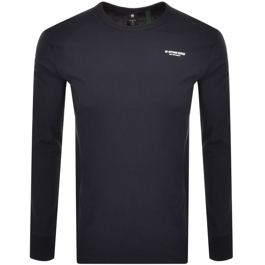 Alternative Image for ProductG Star Raw Base Crew Long Sleeve T Shirt Blue1